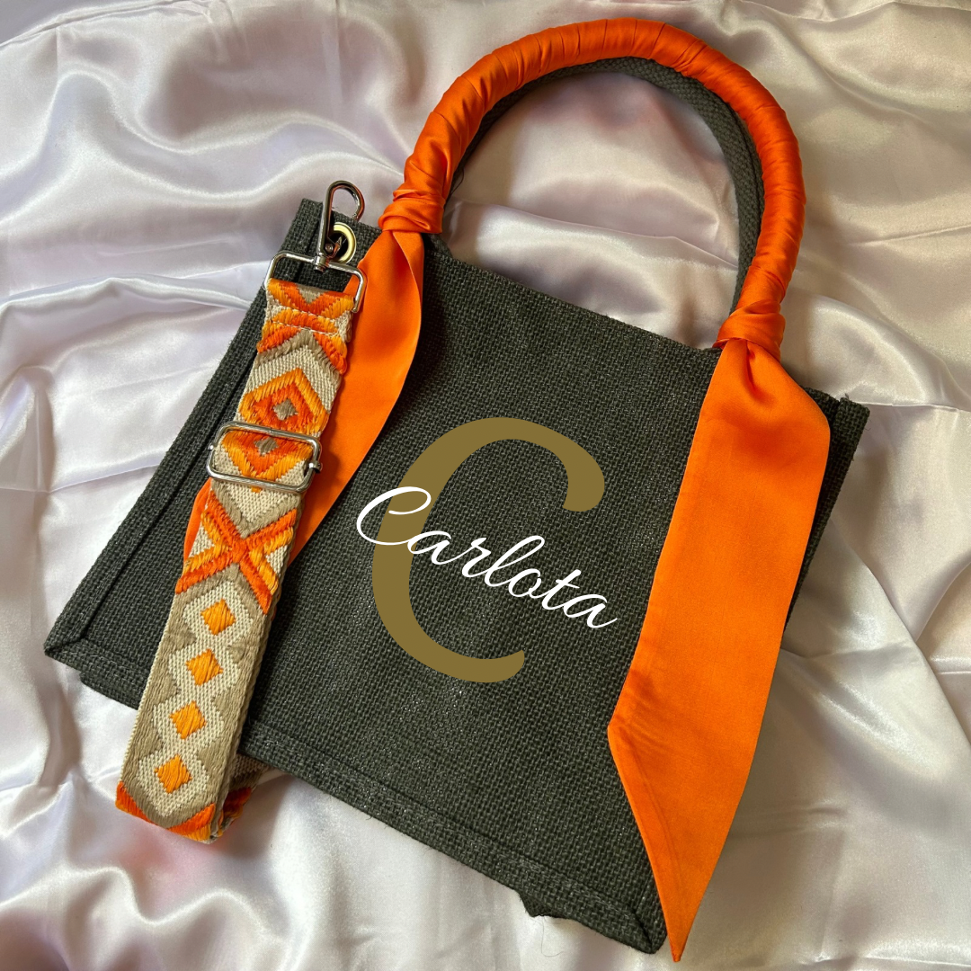 Bolso Yute naranja