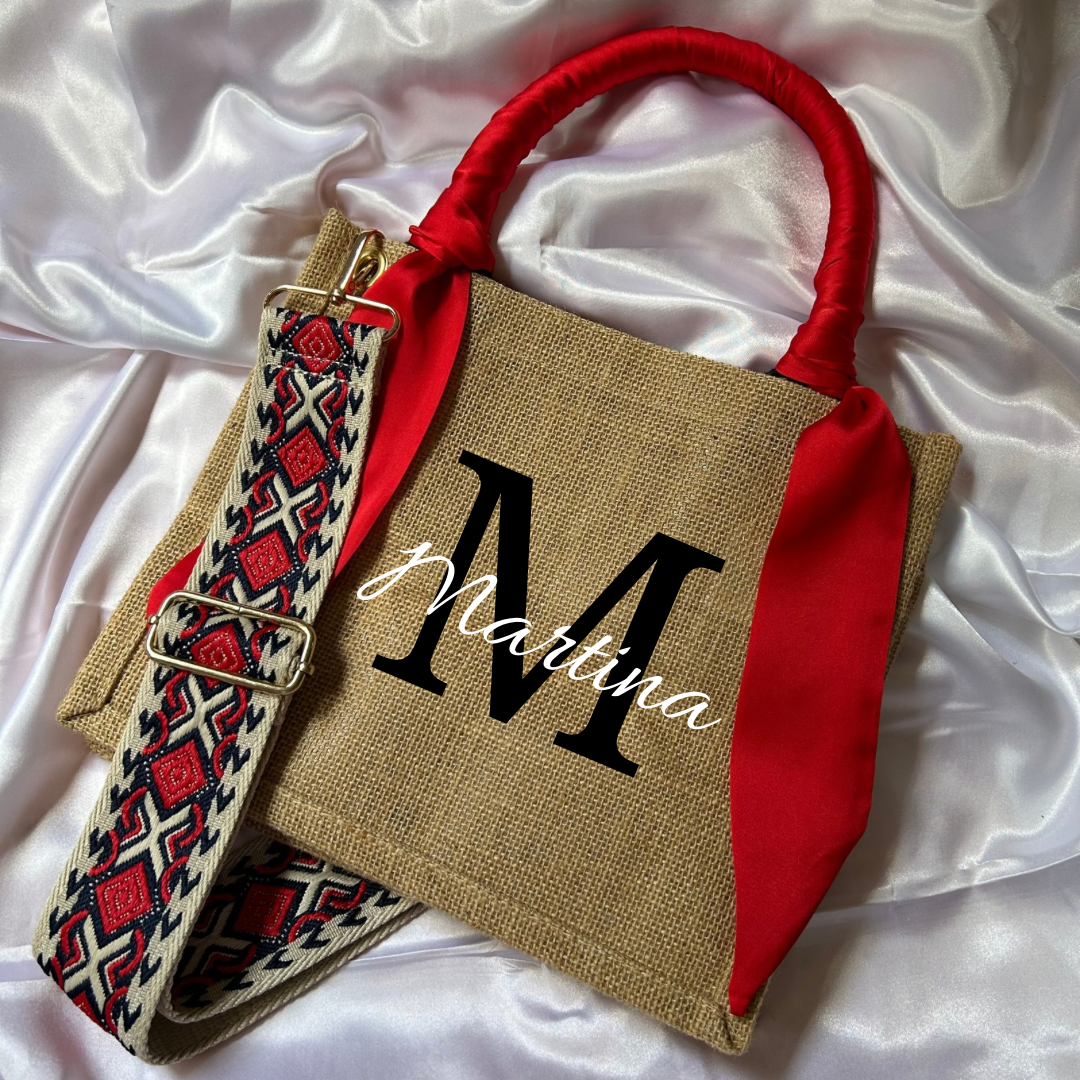 Bolso Yute rojo