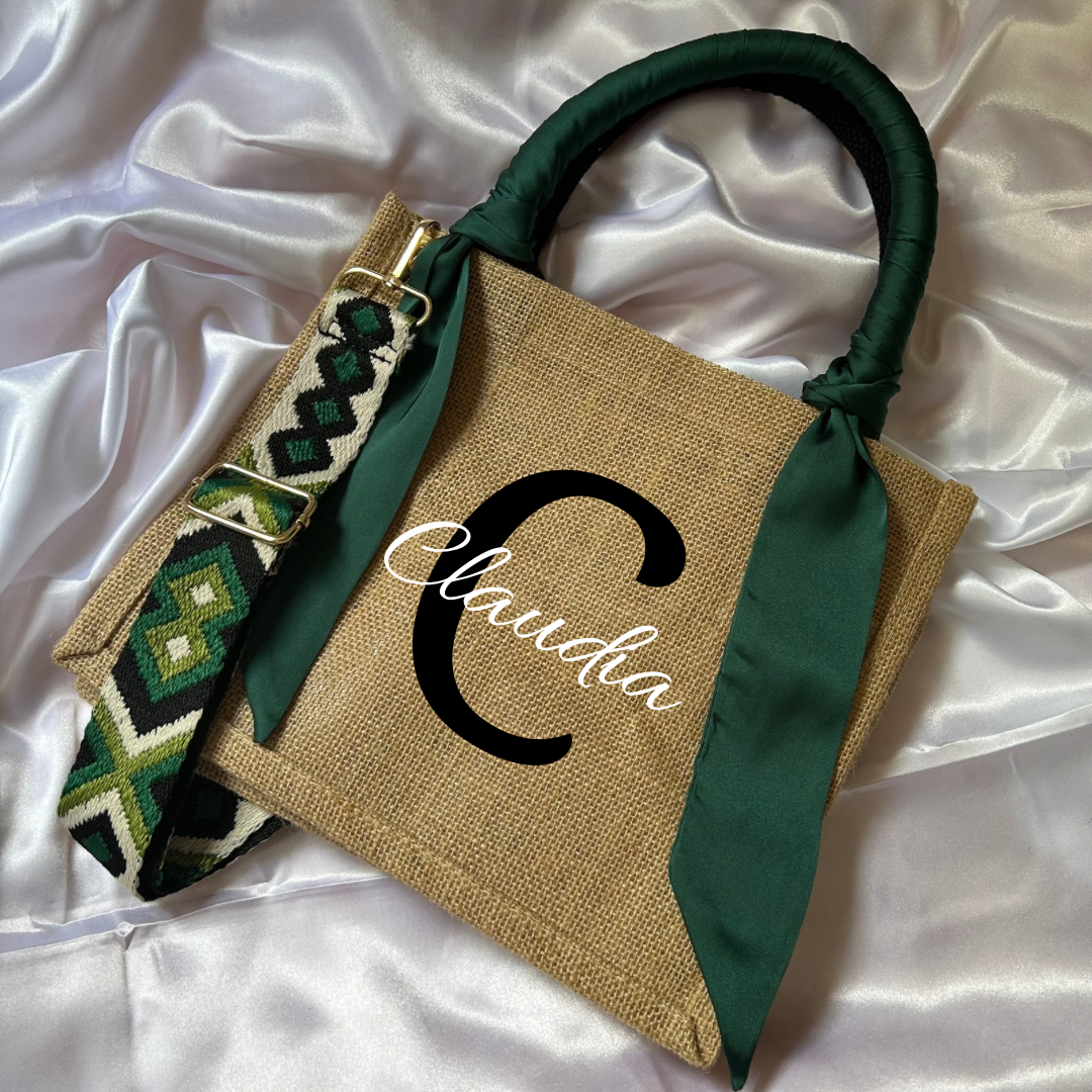 Bolso Yute verde oscuro