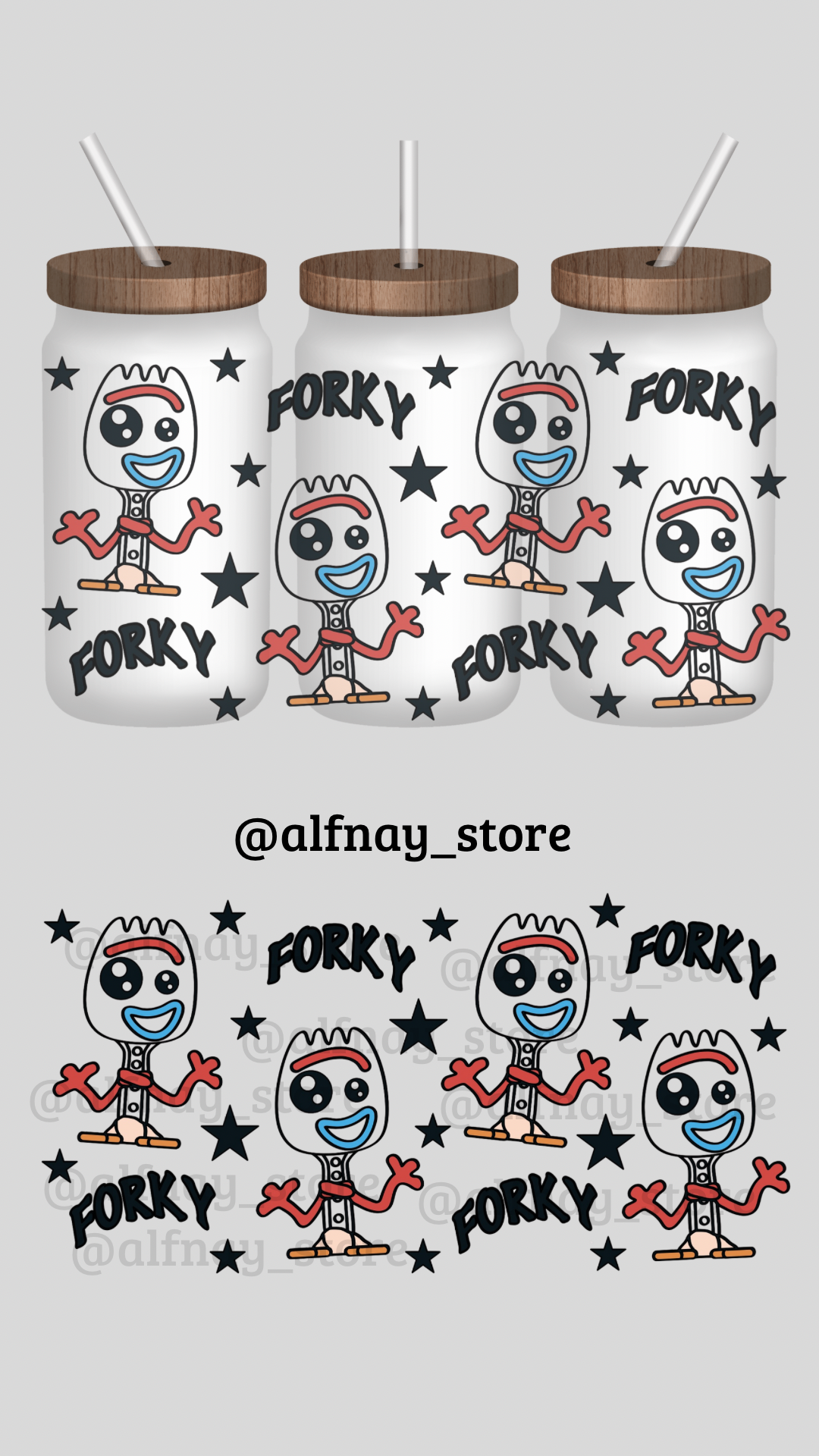 Vaso vinilado Forky