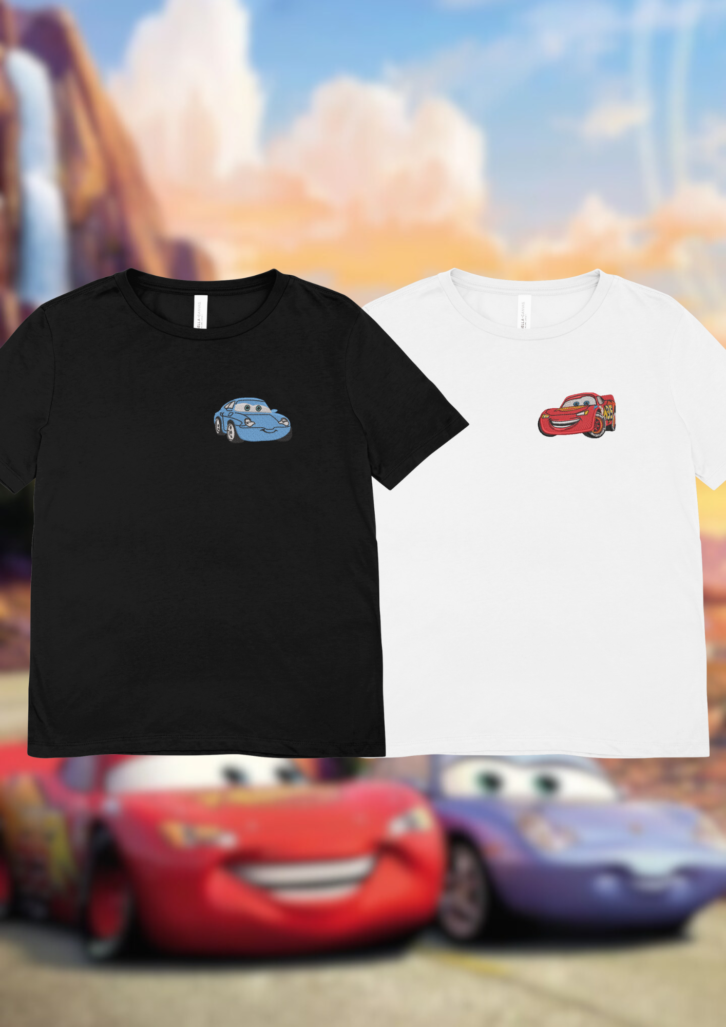 Pack Camiseta Rayo Mcqueen y Sally