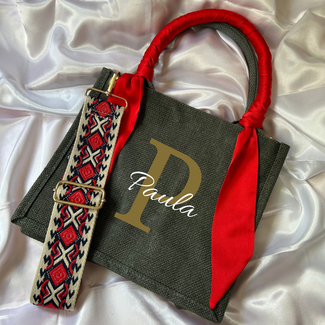 Bolso Yute rojo