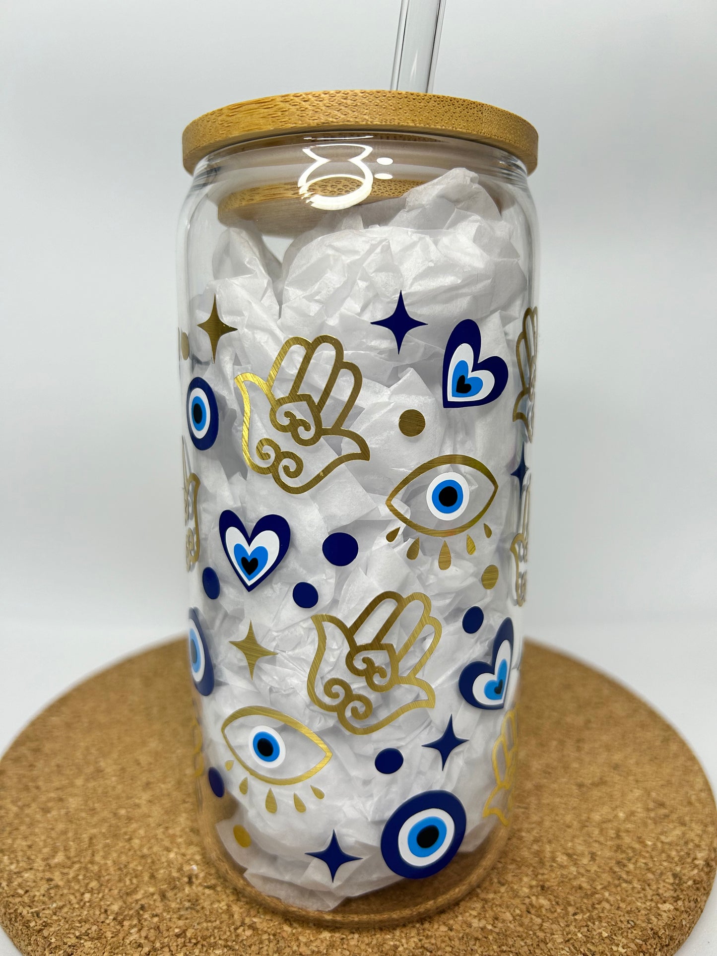 Vaso vinilado Ojo turco