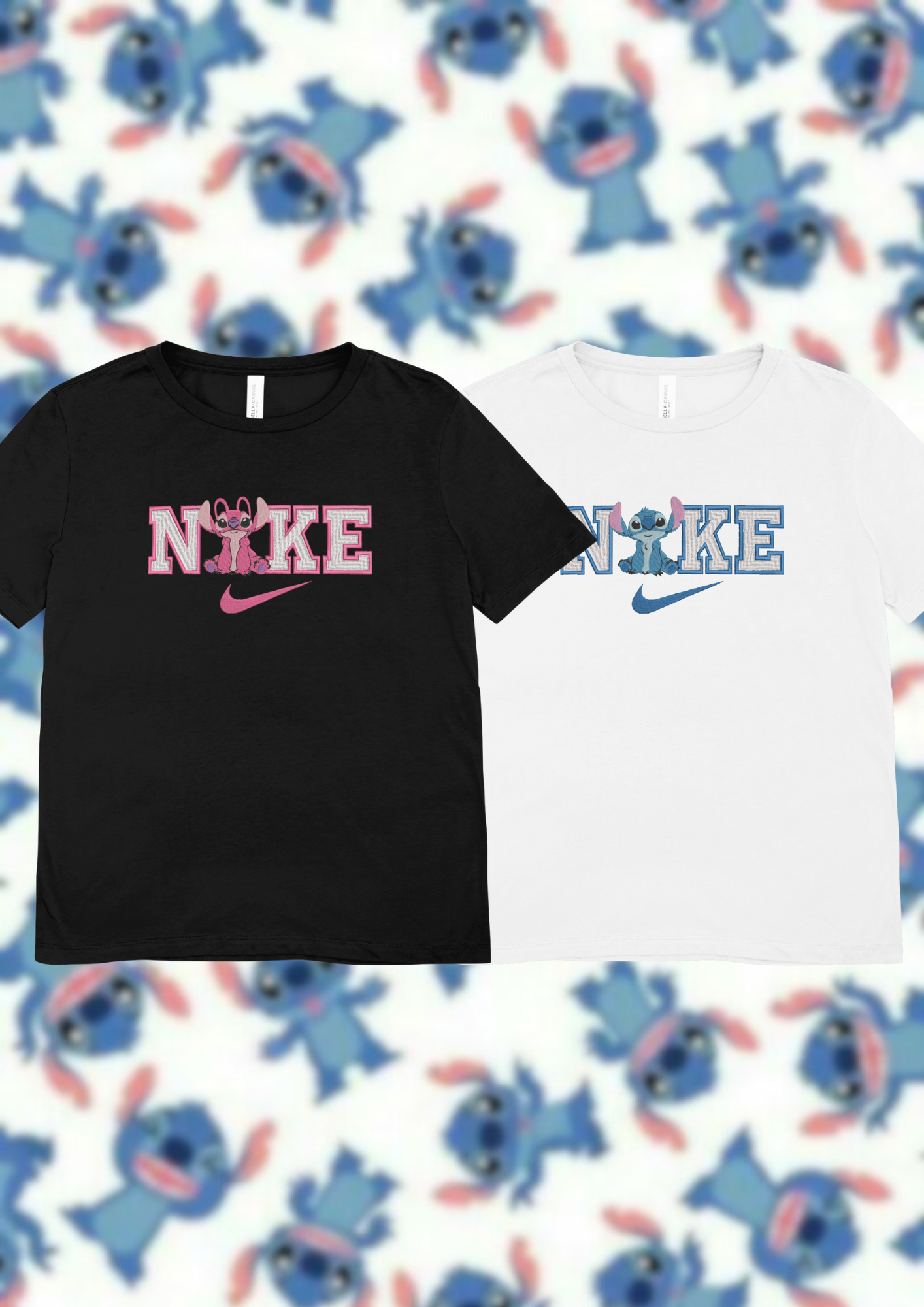 Pack Camiseta N*KE Angel y Stitch